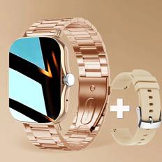 Rose Gold Smartwatches Aihontai Steel Rose Gold 2 Square Smart Watch