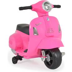 Plastikspielzeug Elektrische Kinderfahrzeuge Moni Kinder Elektromotorrad Vespa GTS Super Sport, Roller, Frontleuchten, Hupe pink