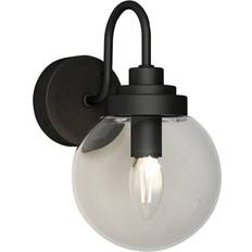 Lucande Lighting Lucande Badolo Lamp IP44 Black Wall light