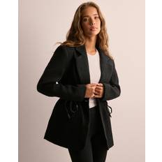 Trajes Malina Blazer Elodie Drawstring Boucle Black