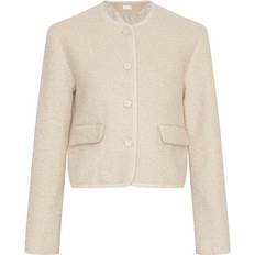 Msch Copenhagen Cailana Jack Van Teddy Met Klepzakken - Creme