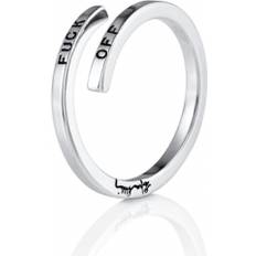 Efva Attling Fuck Off With Twist Ring Silver 17.50