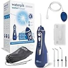 Eltandborstar & Irrigatorer Waterpik Cordless Advanced Flosser, Sladdlös Mundusch Med Tre Inställningar För Vattentryck, Avlägsnar Plack, Perfekt För Resan Eller Mindre Badrum, USB-laddare, Blå WP-583EU