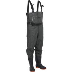 Abbigliamento da pesca vidaXL Wader con Stivali e Cintura Verde Scuro 38