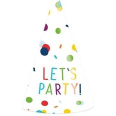 Chapeaux de fête Amscan Confetti Birthday Party Hats Pack of 8