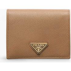 Prada Small Saffiano Leather Wallet - Brown