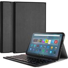 Keyboard Case For Amazon Fire Max 11 2023 13th Generation PU Leather Stand With Detachable Bluetooth Wireless