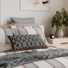 Grey Duvet Covers Siya Geometric Bedding Set 220 cm x 260 cm Duvet Cover Red, Grey