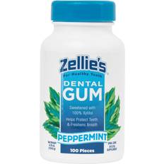 Sugar Free Chewing Gums Zellie's 100% Xylitol Sugar Free Peppermint Chewing Gum 4.8oz 100 1