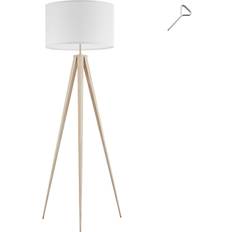 tectake Lunaris Oak/White Gulvlampe 158cm