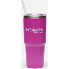 Purple Travel Mugs Columbia 30 OZ SS Vacuum Tumbler With Straw - Purple Travel Mug