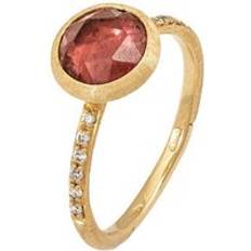 Tourmaline Jewellery Marco Bicego Jaipur 18ct Yellow Gold Pink Tourmaline 0.09ct Diamond Ring