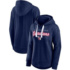 Sports Fan Apparel Fanatics Women's Heathered Navy Cleveland Guardians Set to Fly Pullover Hoodie Heathered Navy