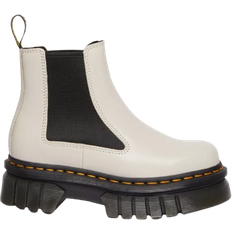 Dr. Martens Audrick Nappa Leather Platform - Cobblestone Grey