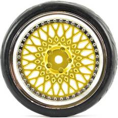 1:10 Street/Tread Tyre Classic Gold/Chrome Wheel FAST0098GC