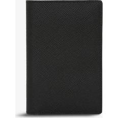 Leer Paspoorthoezen Smythson Leather Panama Passport Cover - Black