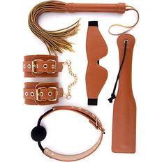 Håndjern & Tau Dream Toys BDSM Set Cognac Vegan Leather