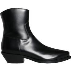 Dolce & Gabbana Botas Dolce & Gabbana Black Leather Ankle Boots Black