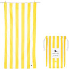 Dock & Bay Beach Towel Quick Dry Sand Free Compact 100% Recycled 200 x 90 cm - Cabana Boracay Yellow Towel