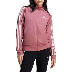 Red Outerwear Essentials 3-Stripes Recycled Polyester Track Jacket