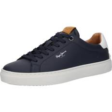 Pepe Jeans Shoes Pepe Jeans Baskets Basses En Cuir - Bleu