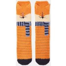 Girls Socks Joules Boy's Fluffy Socks Fox Orange 11-13