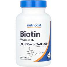 Nutricost Biotin Capsules 10000 mcg - 240 Capsules