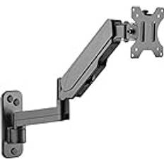 Ricoo PC Monitor Wall Mount Height Adjustable Gas Spring Swivelling Tilting for 17-32 Inch Screen S4511