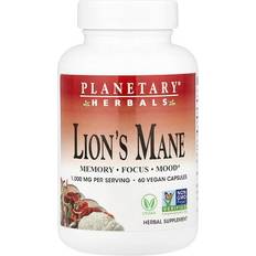 Planetary Herbals Lion's Mane 1000 mg - 60 Vegan Capsules