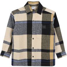 BOSS HUGO Kids' Cotton Check Shirt, Cookie