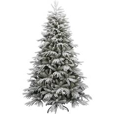 Pre lit christmas tree Empress Pre Lit Green/White Christmas Tree 195cm