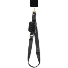 Ideal of Sweden Armbands Ideal of Sweden Utility Phone Strap Black Croco