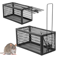 KCT Twin Pack Humane Rat Trap No Kill Bait Rodent Catcher - One Size