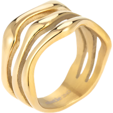 Sistie Sistie 2nd Wavy Ring Forgyldt Plaza