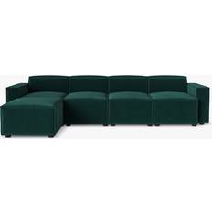Wool Sofas Swyft Model 03 Grand 4 Seater with Ottoman Sofa