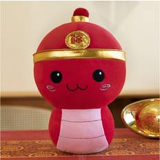 Toys Veishet 40cm/15.75in Year Of The Snake Mascot Plush Toy Zodiac Snake Doll Kids Gift Throw Pillow
