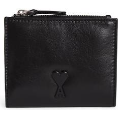 Ami Paris Leather Sor Voulez Vous Wallet - Black