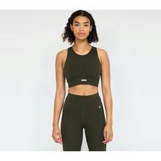 EYDA Amber High Neck Sports Bra Dark Olive