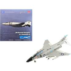 Scale Models & Model Kits McDonnell Douglas F-4B Phantom II Aircraft 'VMFA-122 DA Nang Air Base' 1968 US Marines 1/72 Diecast Model by Hobby Master