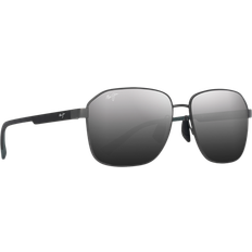 Maui Jim Herr Solglasögon Maui Jim Maui Jim Onipaa Polarized Sunglasses - Matte Gunmetal/Silver/Black