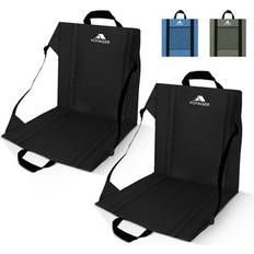 2 Pack Folding Camping Chair Lightweight And Portable With Carry Handle Black One Size
