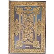 Paperblanks 12-Monatskalender 2025 Blue Luxe, Midi, Tagesüberblick