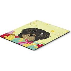 Mouse Pads Carolines Treasures BB1895MP Longhair Black & Tan Dachshund Mouse Pad