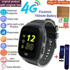 Kids Smart Watch 4G GPS Wifi Video Call SOS Tracker IP67 Waterproof