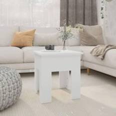 BERKFIELD HOME White 40 x 40 x 42 cm Engineered Wood Coffee Table