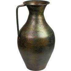 Antique Brown Metal 22 x 39 x 22 cm With Handle