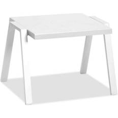 Aluminum Outdoor Side Tables Whiteline ST1593-WHT Rio - Matte White - 16 x 22 x 18 in Outdoor Side Table