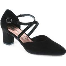 Pavers Closed-toe Block Heels Black