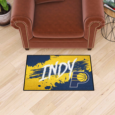 Entrance Mats Indiana Pacers Slogan Starter Mat Accent Rug 30.0 H x 19.0 W x 0.5 D in Blue/Gray/White Yellow