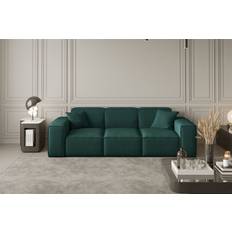 Velvet Sofas Celes 3-Sitzer Opera Velvet Opalgrün Sofa